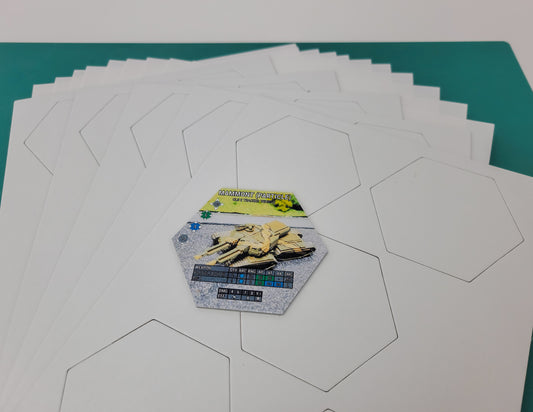 Polyversal 25 Die Cut Blank Tiles with Hex Photo Paper